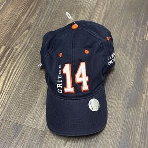 Black and Orange Numbered Cap